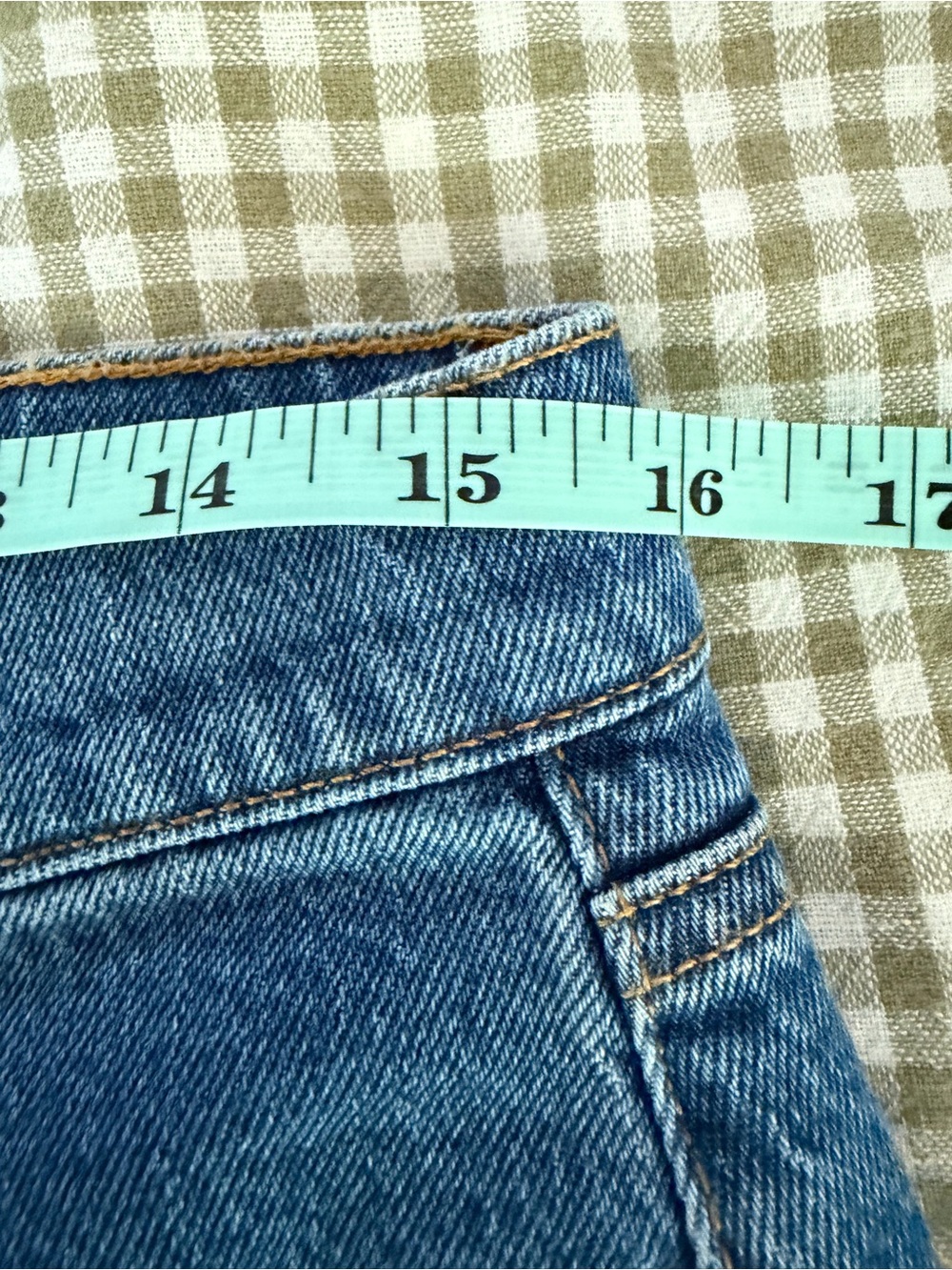Ann Taylor The Straight High Rise Medium Blue Jeans 8 - Picture 5 of 8
